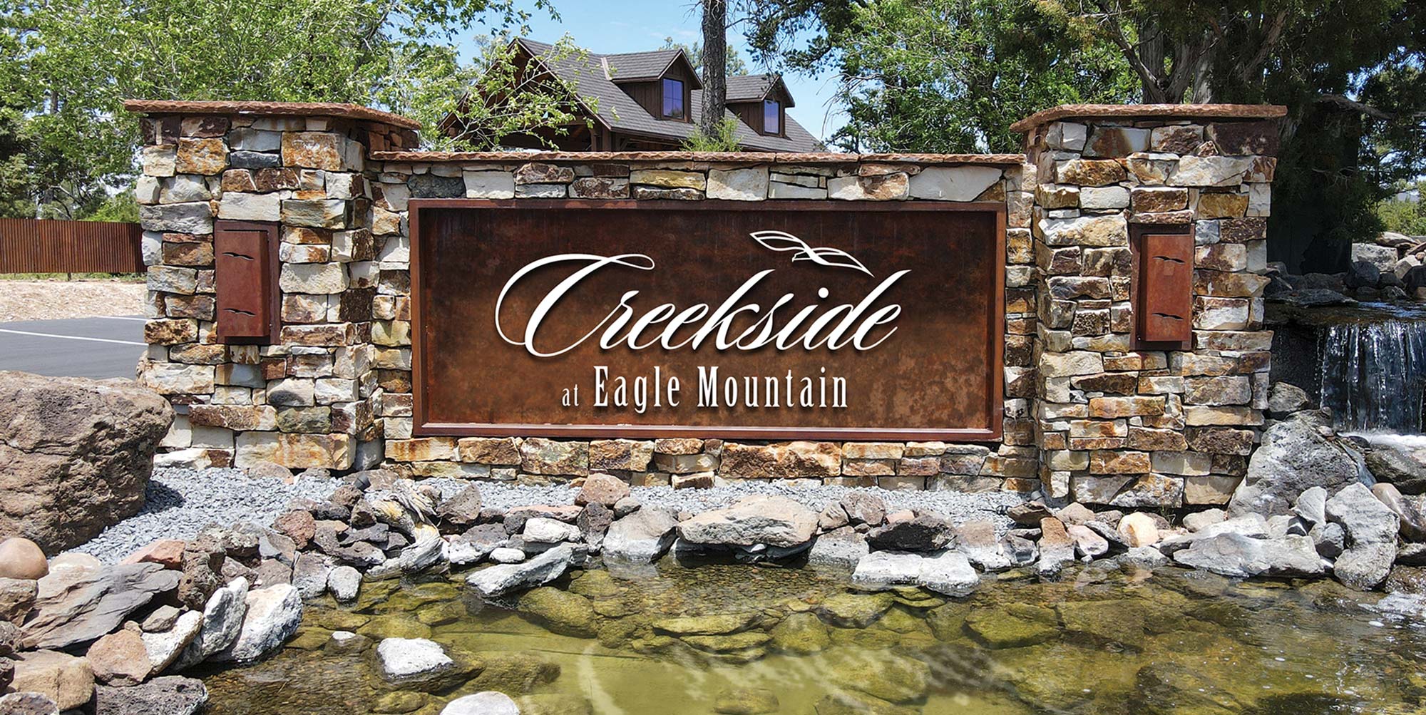 Creekside Main Entrance Sign